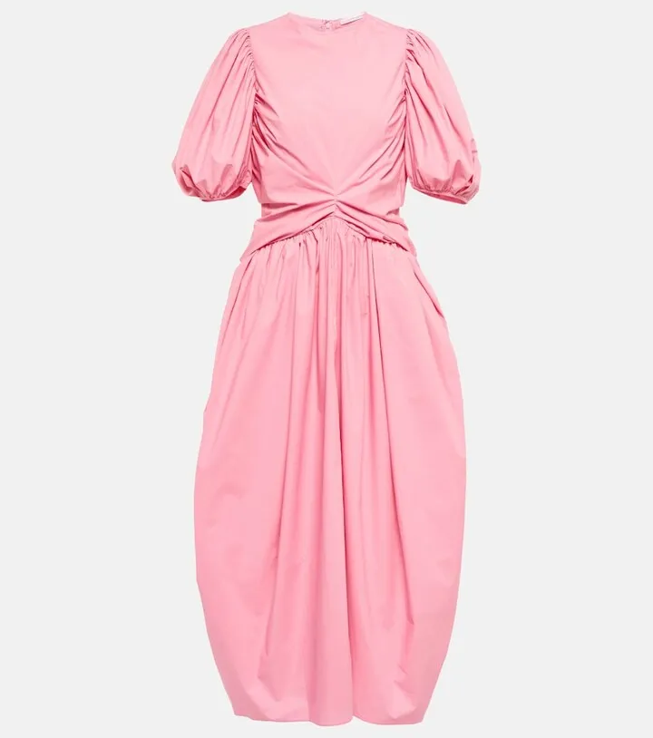 Juniper cotton poplin midi dress
