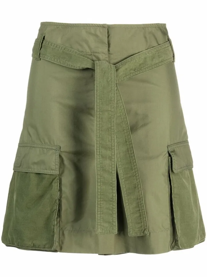 High-Waist Cargo Shorts