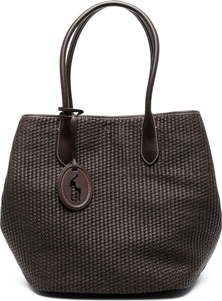 Leather Shopper Tote Bag