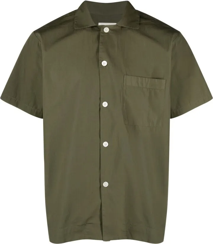 Short-Sleeved Organic Cotton Pajama Shirt