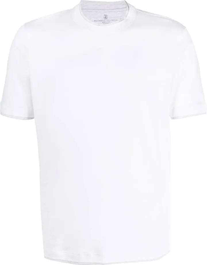contrasting-trim T-shirt