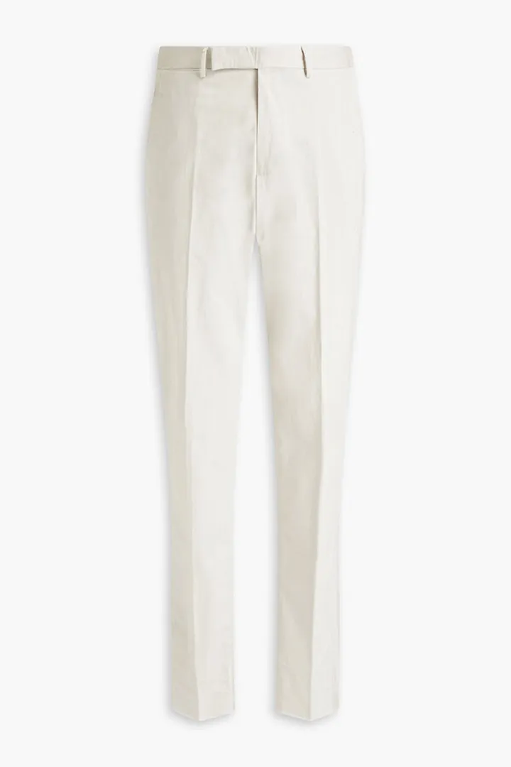 Cotton-sateen chinos