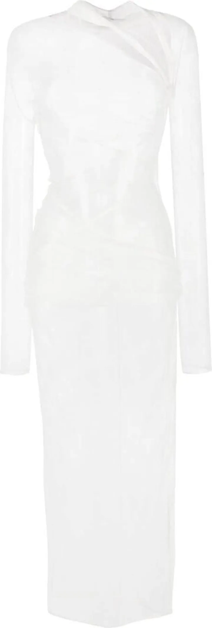 Twist Lace Sheer Dress