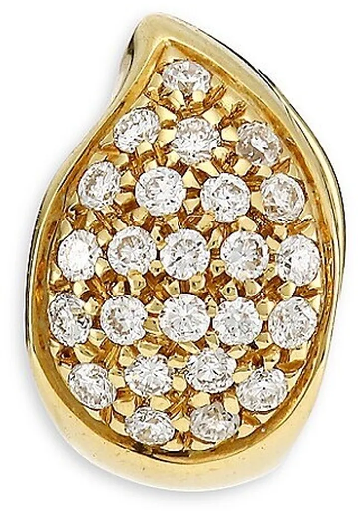 Signature Dropclasp 18K Gold & Diamond Pavé Charm
