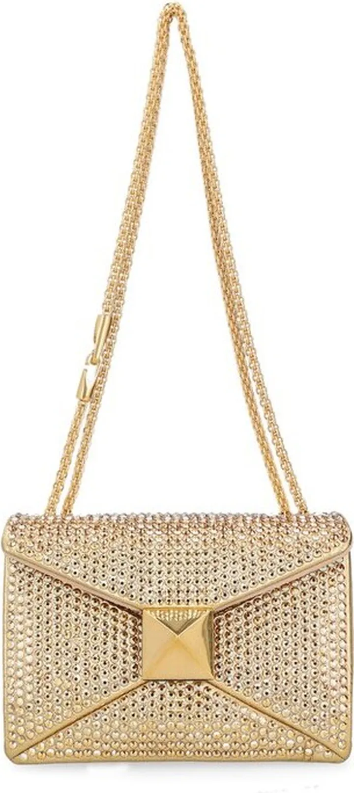 Valentino Garavani One Stud Embellished Chained Shoulder Bag