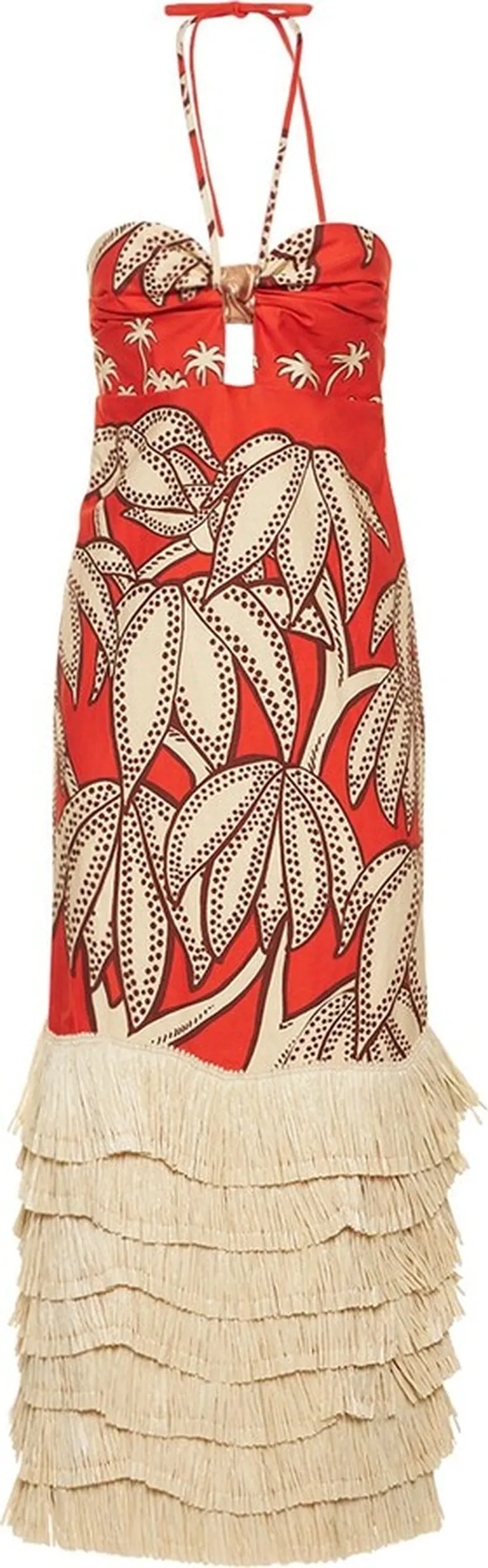 Kuba Kingdom linen halter long dress