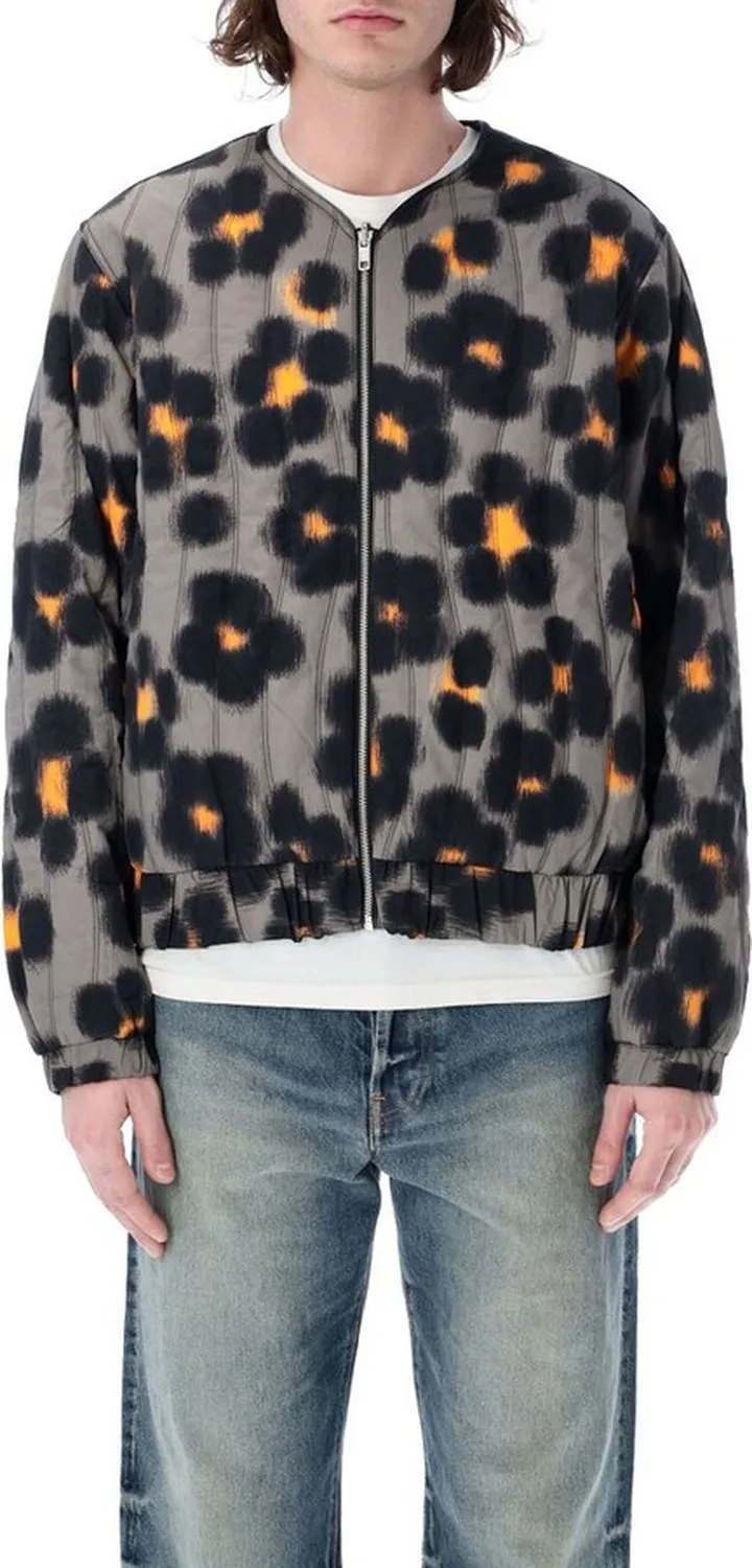 Kenzo Hana Leopard Reversible Zipped Bomber Jacket