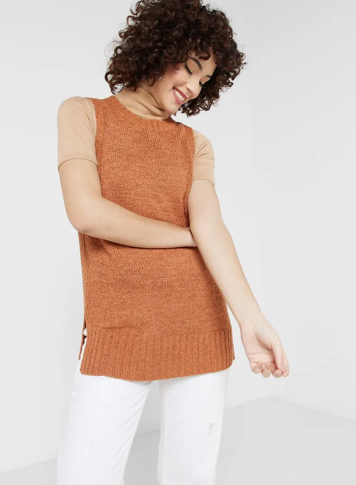 Sleeveless Knitted Top