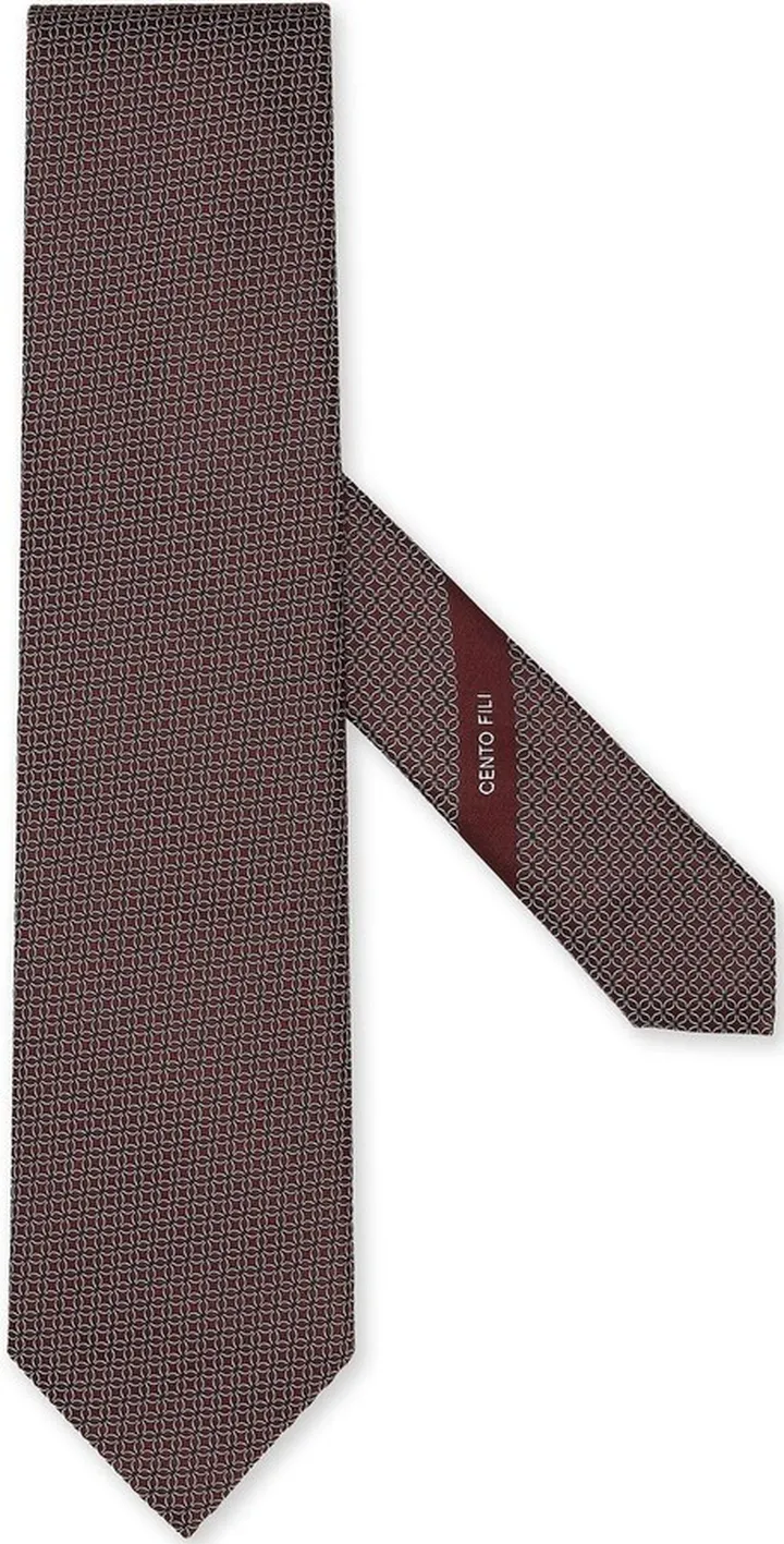 Cento Fili jacquard silk tie