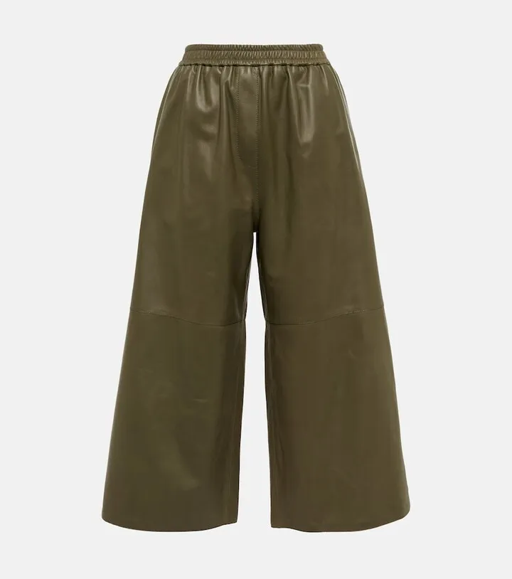 Leather culottes