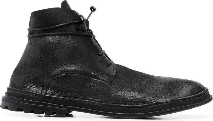 Lace-Up Leather Boots