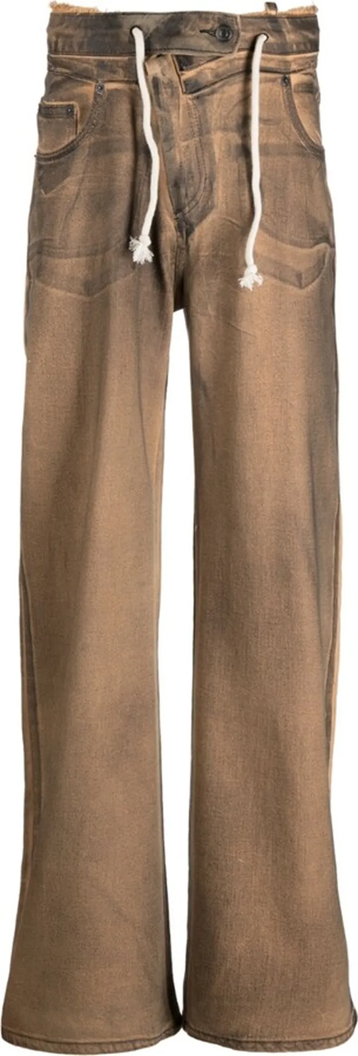 Wide-Leg Denim Pants