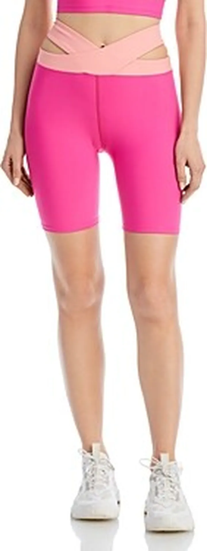 Aqua Cutout High Rise Bike Shorts - 100% Exclusive