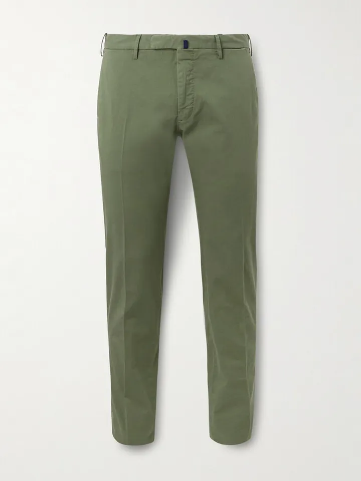 Venezia 1951 Slim-Fit Stretch-Cotton Trousers