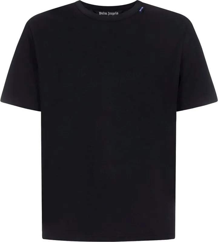 Palm Angels Short-Sleeved Straight Hem T-shirt