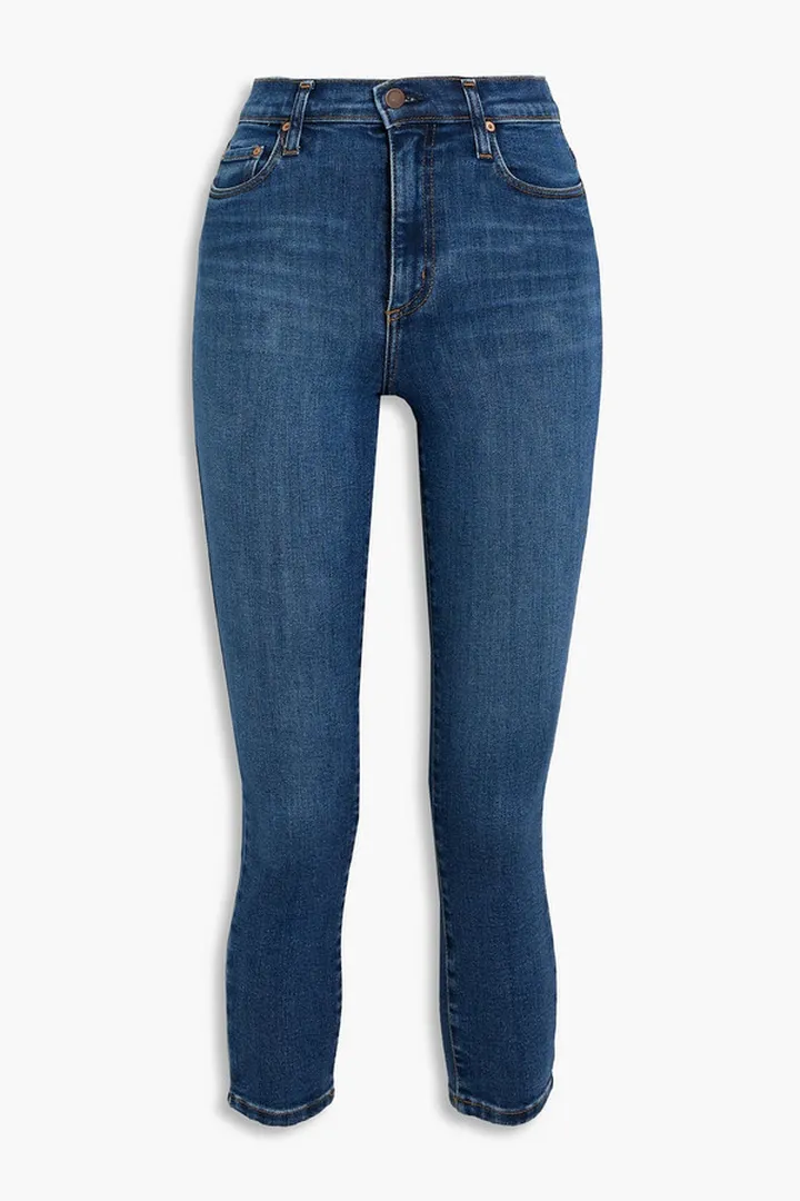 Siren cropped high-rise skinny jeans