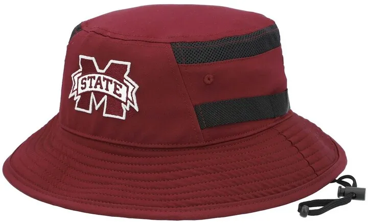 Men's Maroon Mississippi State Bulldogs 2021 Sideline Aeroready Bucket Hat