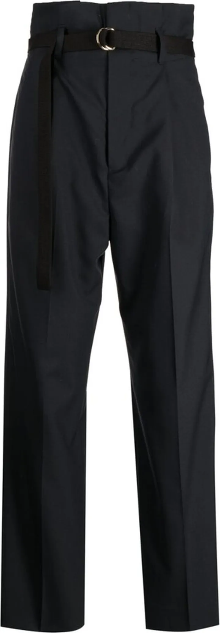 High-Waisted Belted Trousers