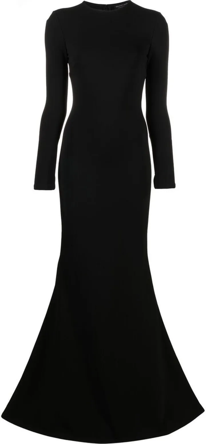 Long-Sleeved Jersey Gown