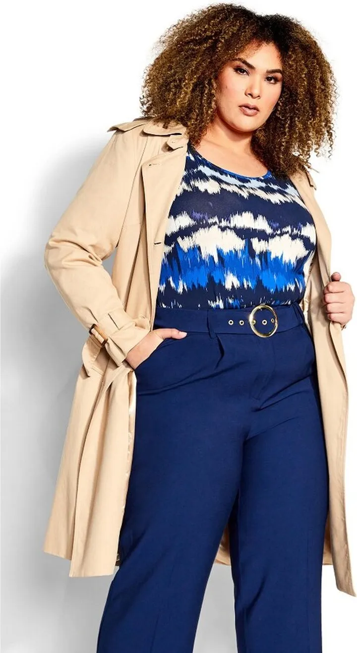 AVENUE | Women's Plus Size Noelle Tie Dye Tunic - riviera tie dye - 16W
