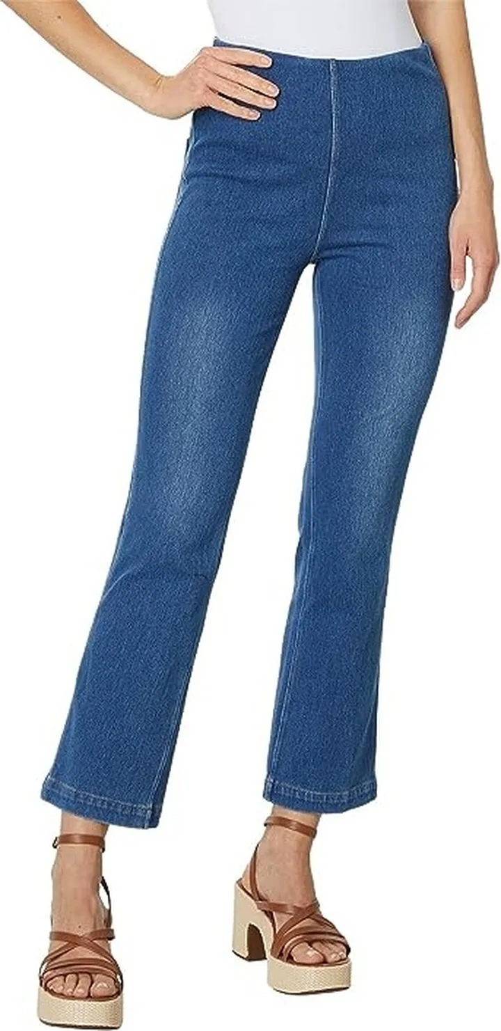 Lysse Ankle Denim Baby Bootcut (Mid Wash) Women's Jeans