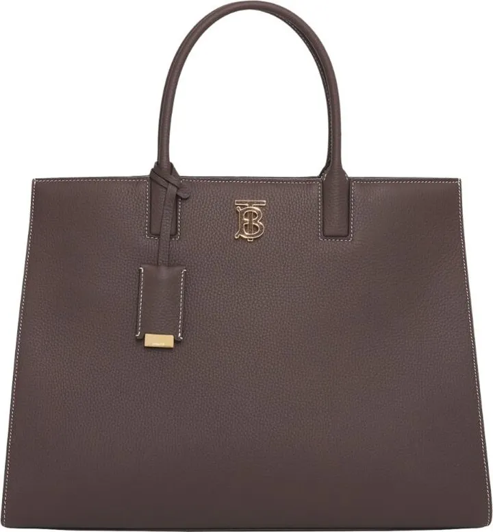Burberry Medium Leather Frances Tote Bag