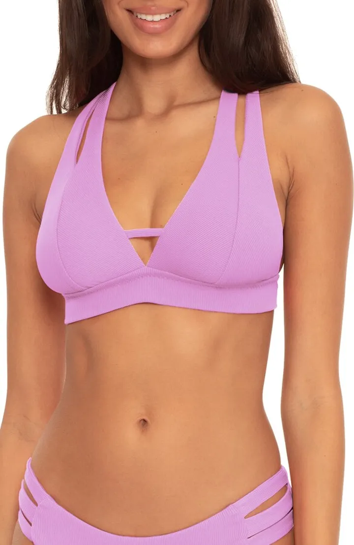 Split Halter Bikini Top