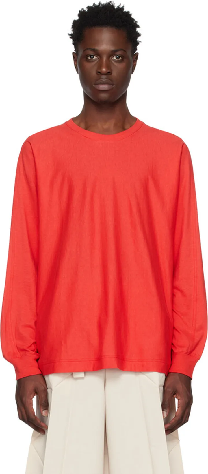 Homme Plissé Issey Miyake Red Release-T 1 Long Sleeve T-Shirt