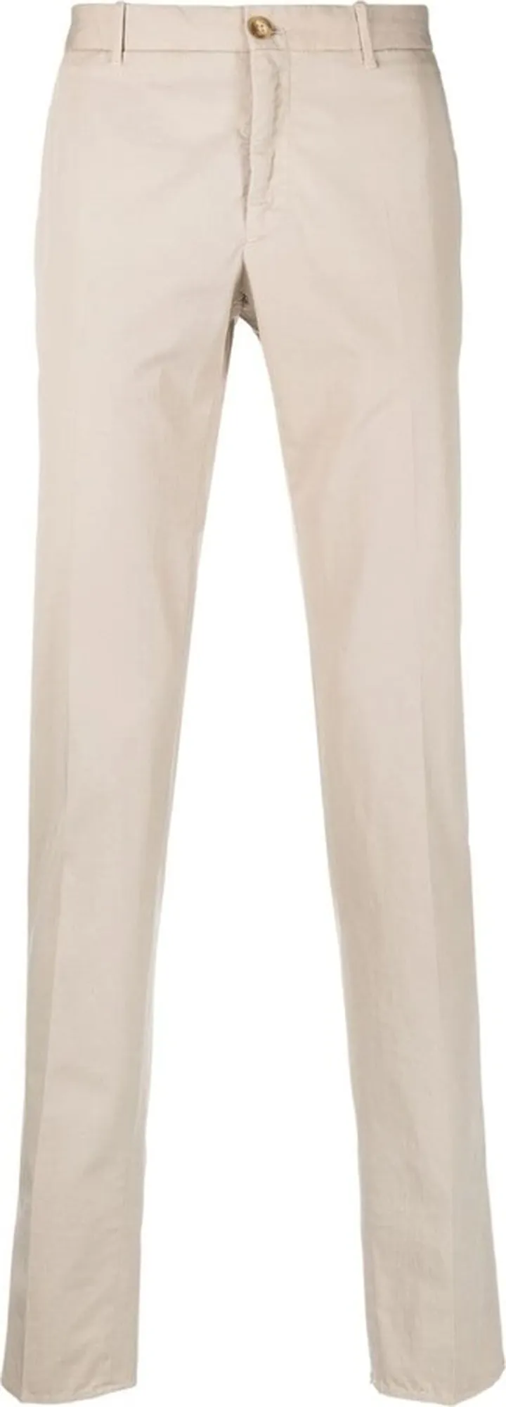 Low-Rise Slim-Cut Trousers