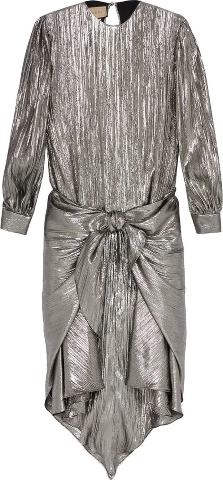 Lurex pleated dress