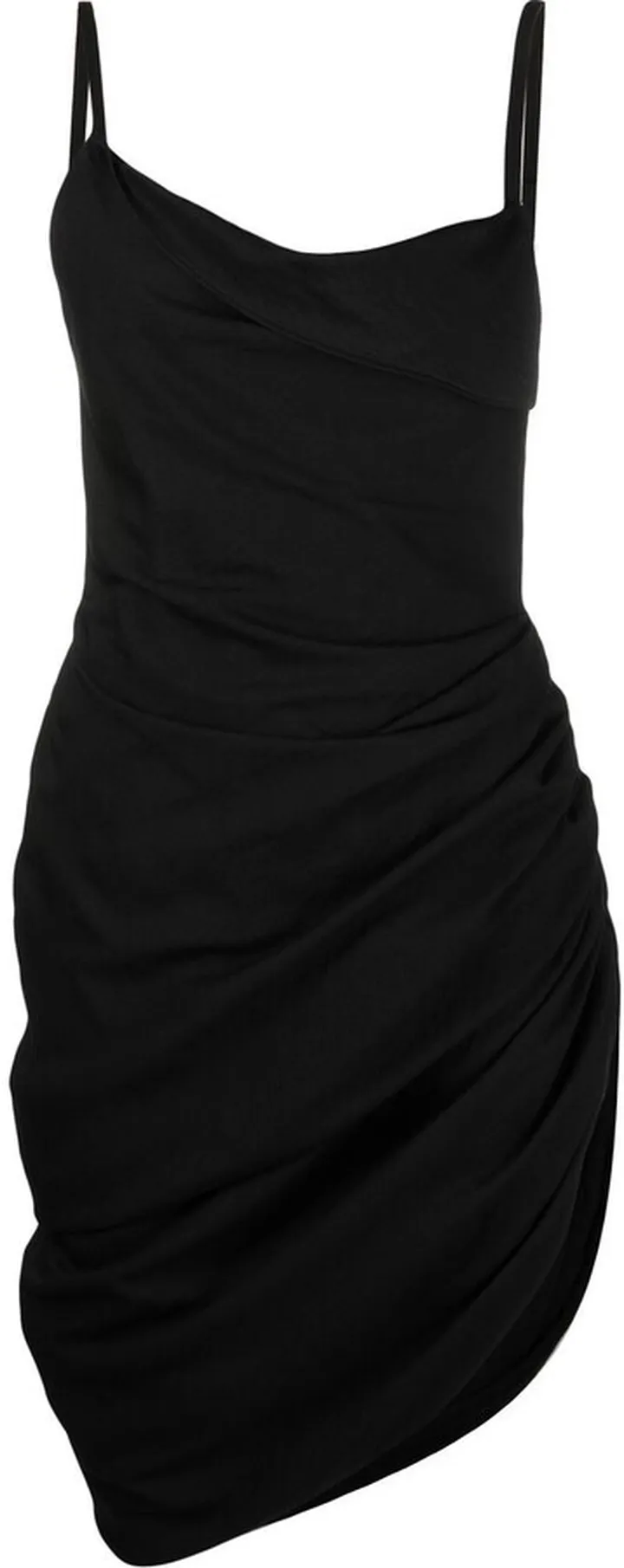 Saudade asymmetric ruched dress