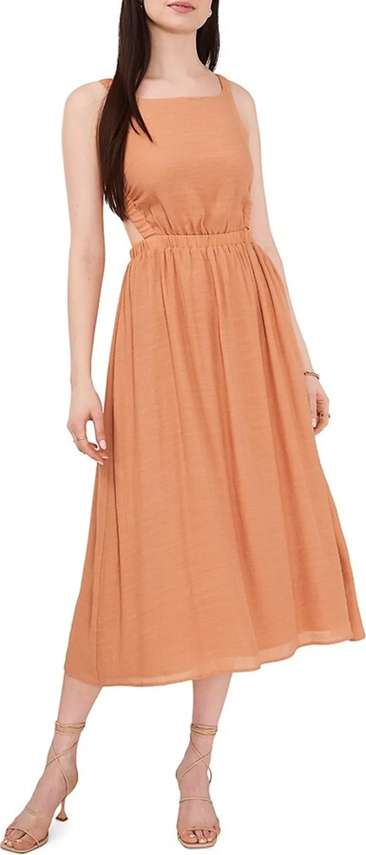 Cutout Flare Midi Dress