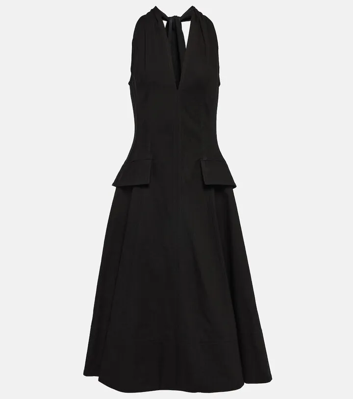 Cotton midi dress