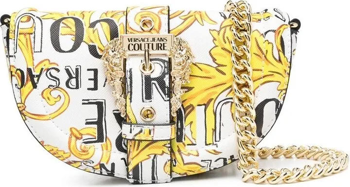 'Logo Couture' print crossbody bag