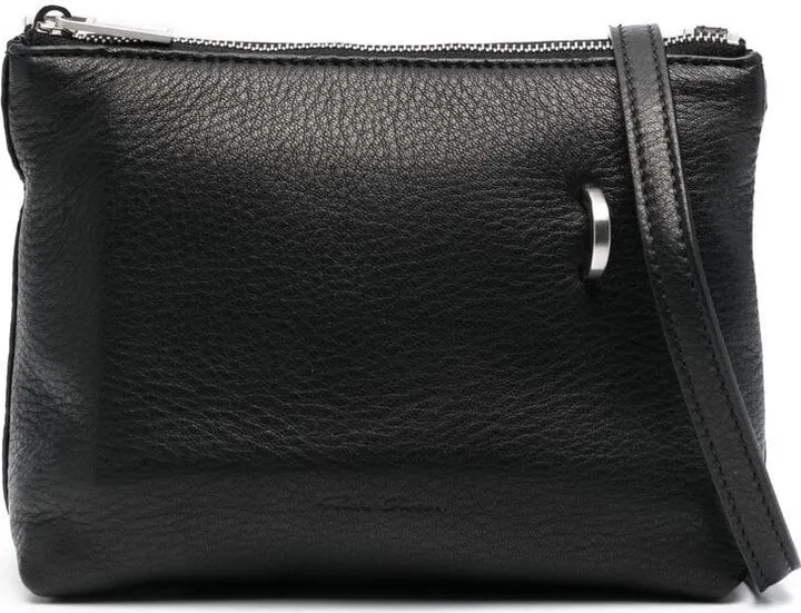 Adri D-loop detail leather crossbody bag