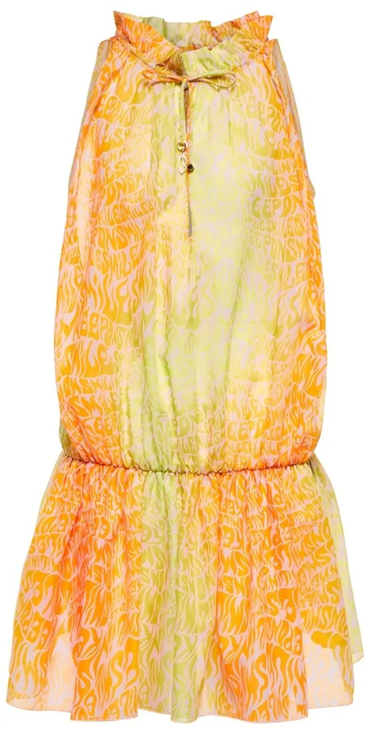 Printed cotton minidress