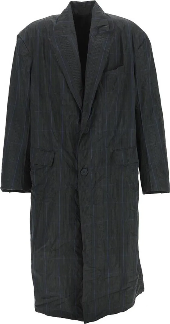 Balenciaga Checked Single-Breasted Coat