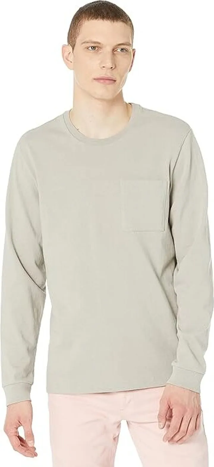 Madewell Relaxed Long Sleeve Tee (Steel Dawn) Men's Clothing