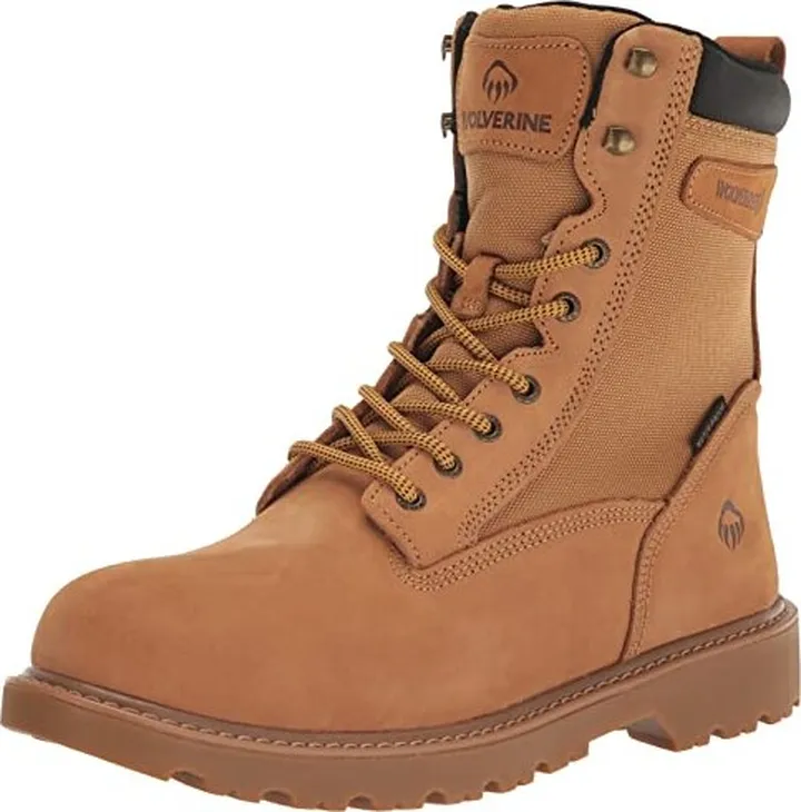 WOLVERINE Men's Floorhand Insulated Waterproof 8in Construction Boot