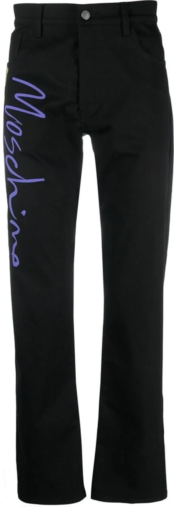 Tailored Logo-Print Trousers