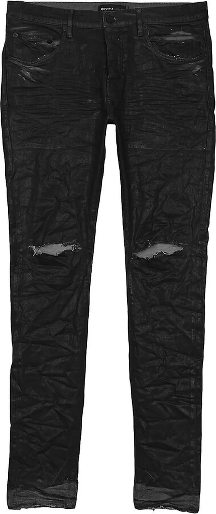 P001 Coated Low-Rise Skinny Jeans