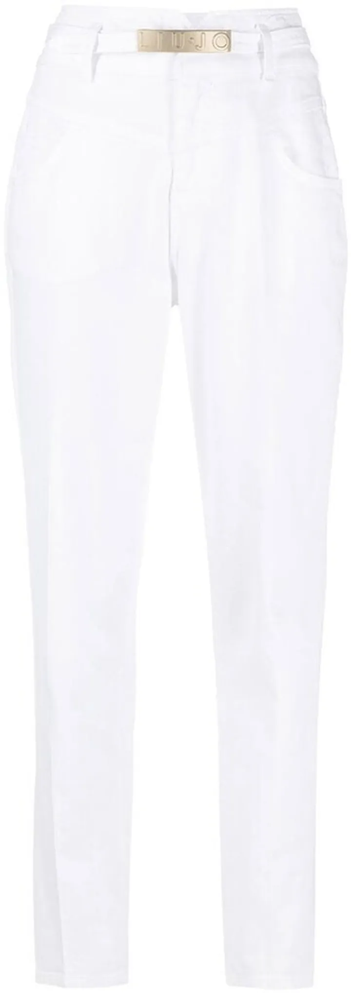 High-Waisted Straight-Leg Trousers