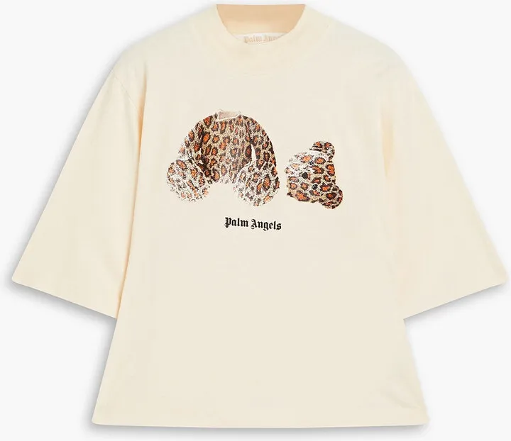 Printed cotton-jersey T-shirt