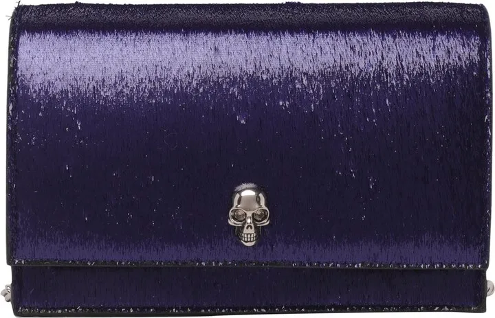 Alexander McQueen Skull Motif Chain-Linked Shoulder Bag