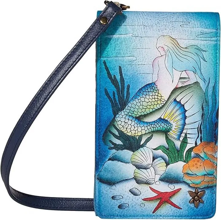 Anuschka Smartphone Crossbody - 1154 (Little Mermaid) Handbags