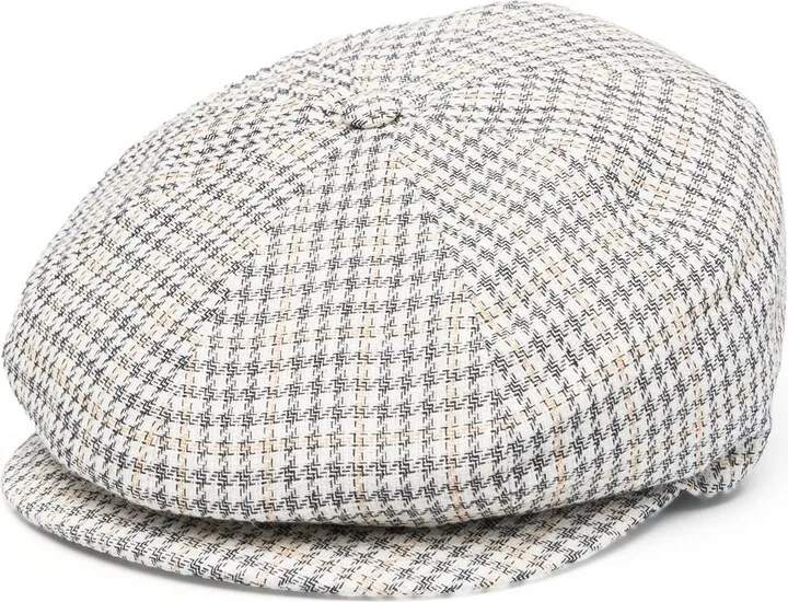 Ubaldo plaid-check cap
