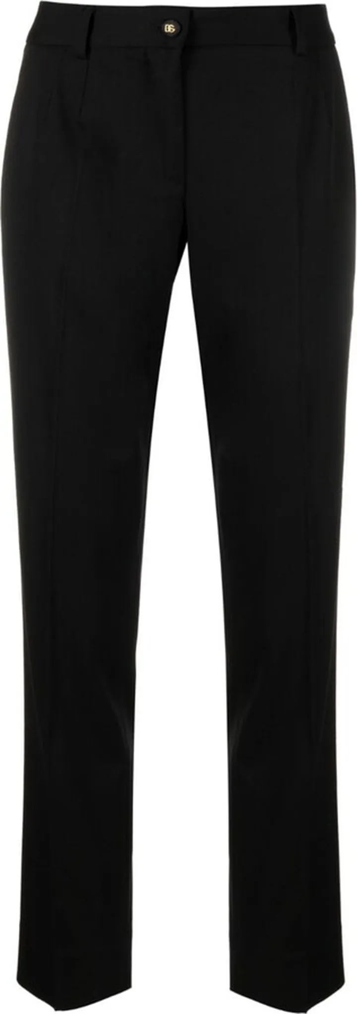 Cropped Straight-Leg Trousers