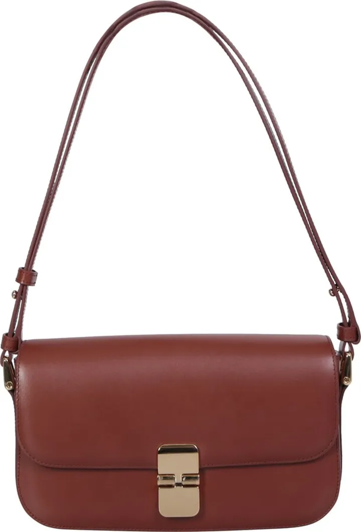 Grace Baguette Bag Brown