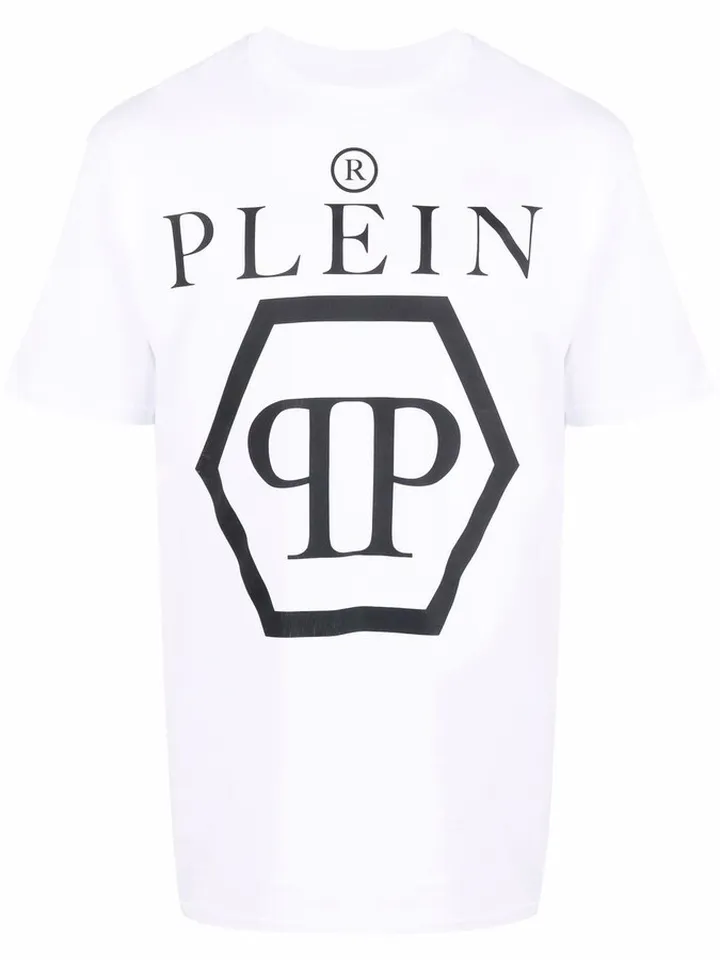 hexagon logo-print T-shirt