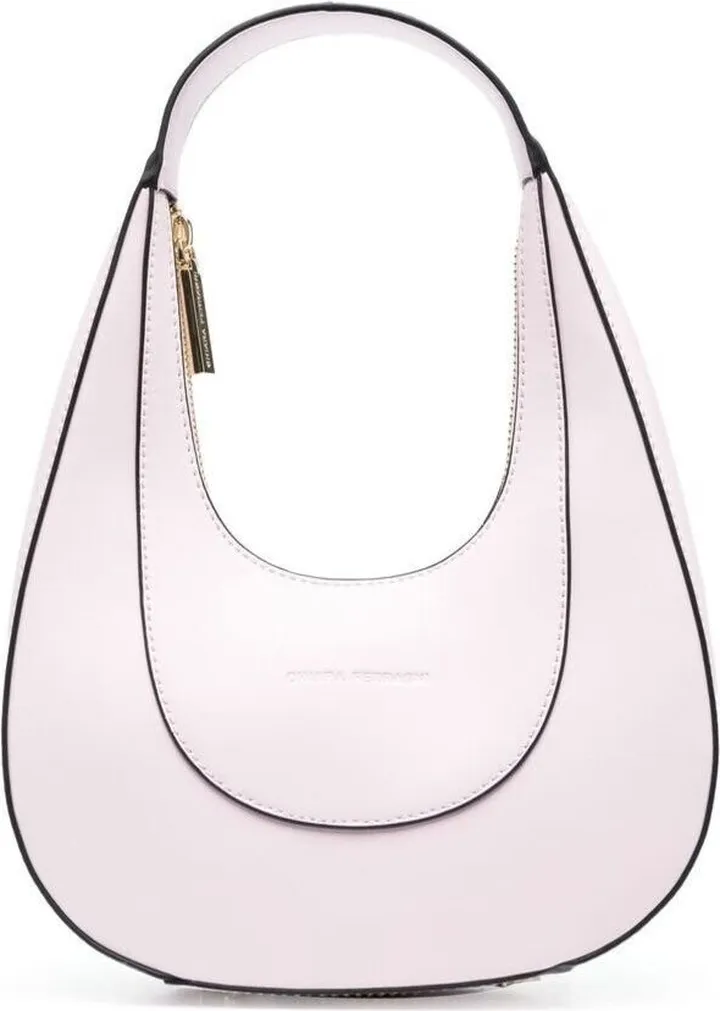 Light Pink Golden Eye Shoulder Bag In Polyester Woman